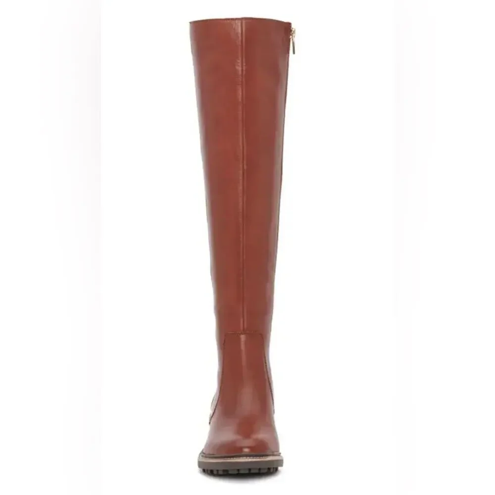 VINCE CAMUTO Kensilie Over The Knee Riding Boot In Chocolate Size 5.5M - Picture 2 of 8